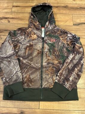 Under Armour Realtree Camo Hooded Full-Zip Jacket - Brown/Green